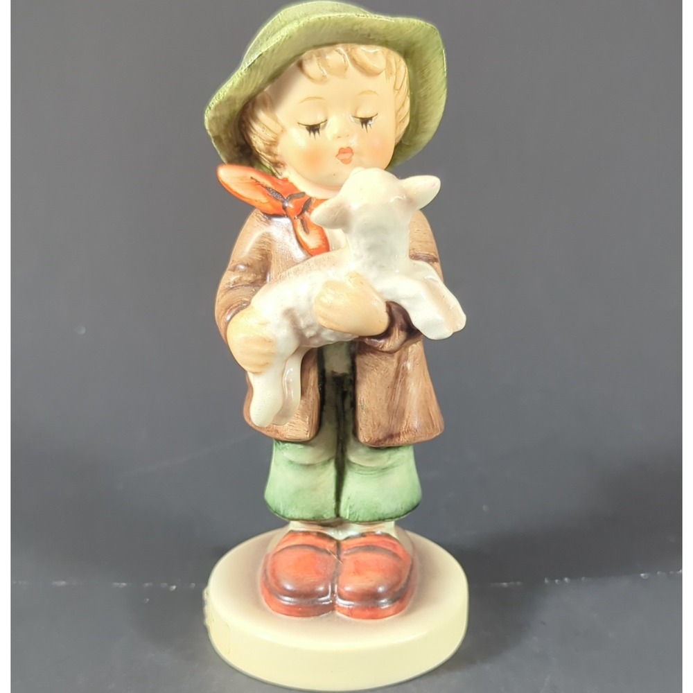 Goebel W. Germany Porcelain Figurine "Lost Sheep" "Schäferbub" Boy w/ Lamb